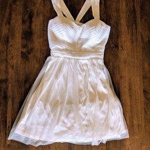 NWT White Chiffon Dress